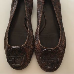 Tory Burch snakeskin flats
